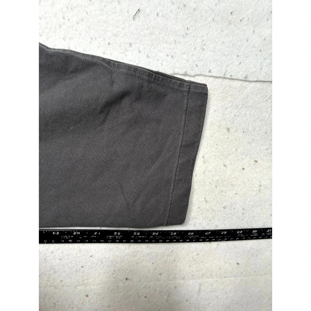 Uniqlo Washed Jersey Ankle Pants Mens S Charcoal Gray Cotton Stretch Drawstring